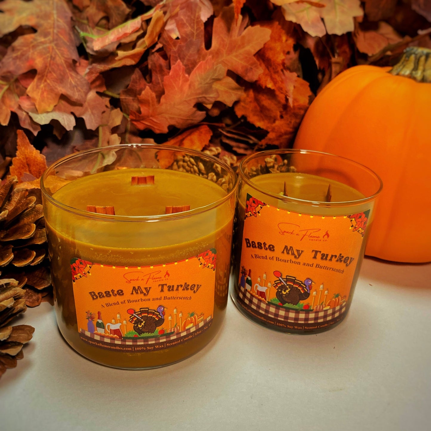 Baste My Turkey - Autumn Bourbon Butterscotch Candle