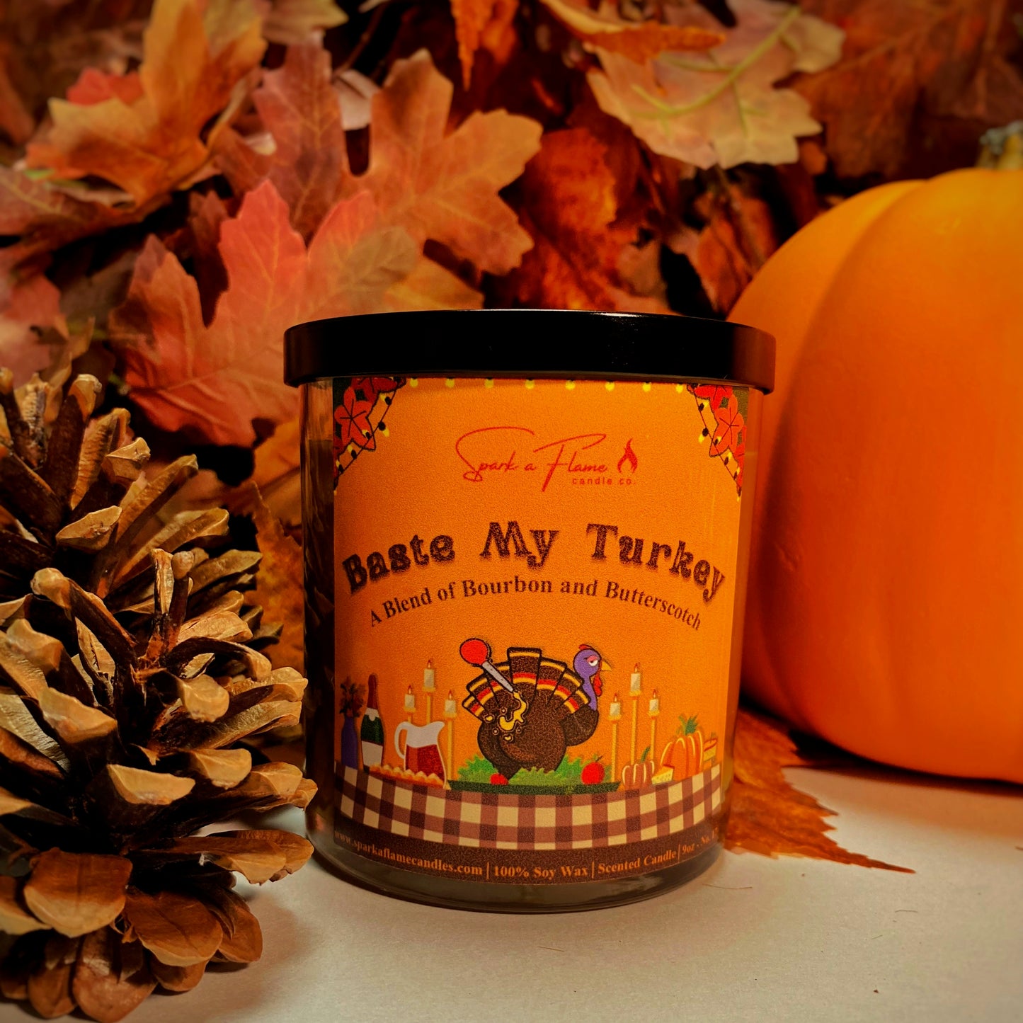 Baste My Turkey - Autumn Bourbon Butterscotch Candle