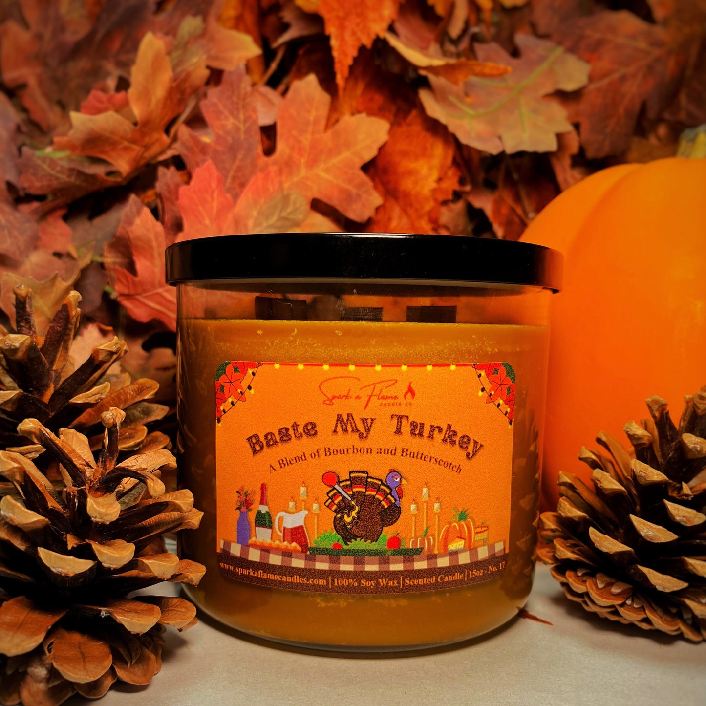 Baste My Turkey - Autumn Bourbon Butterscotch Candle